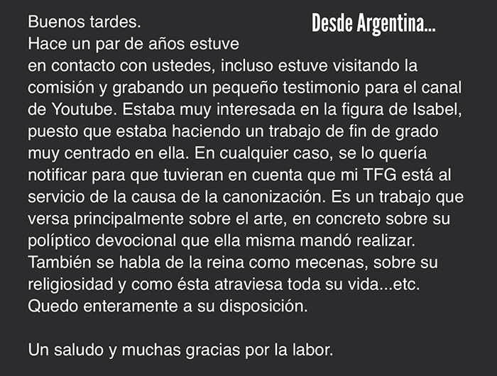 Carta imagen
