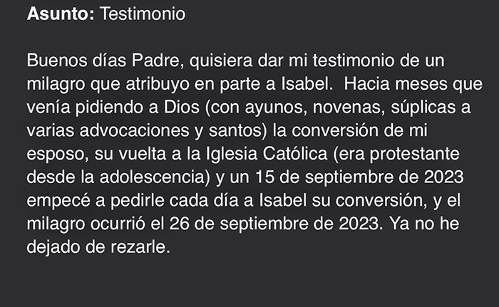 Testimonio (conversión del esposo)
